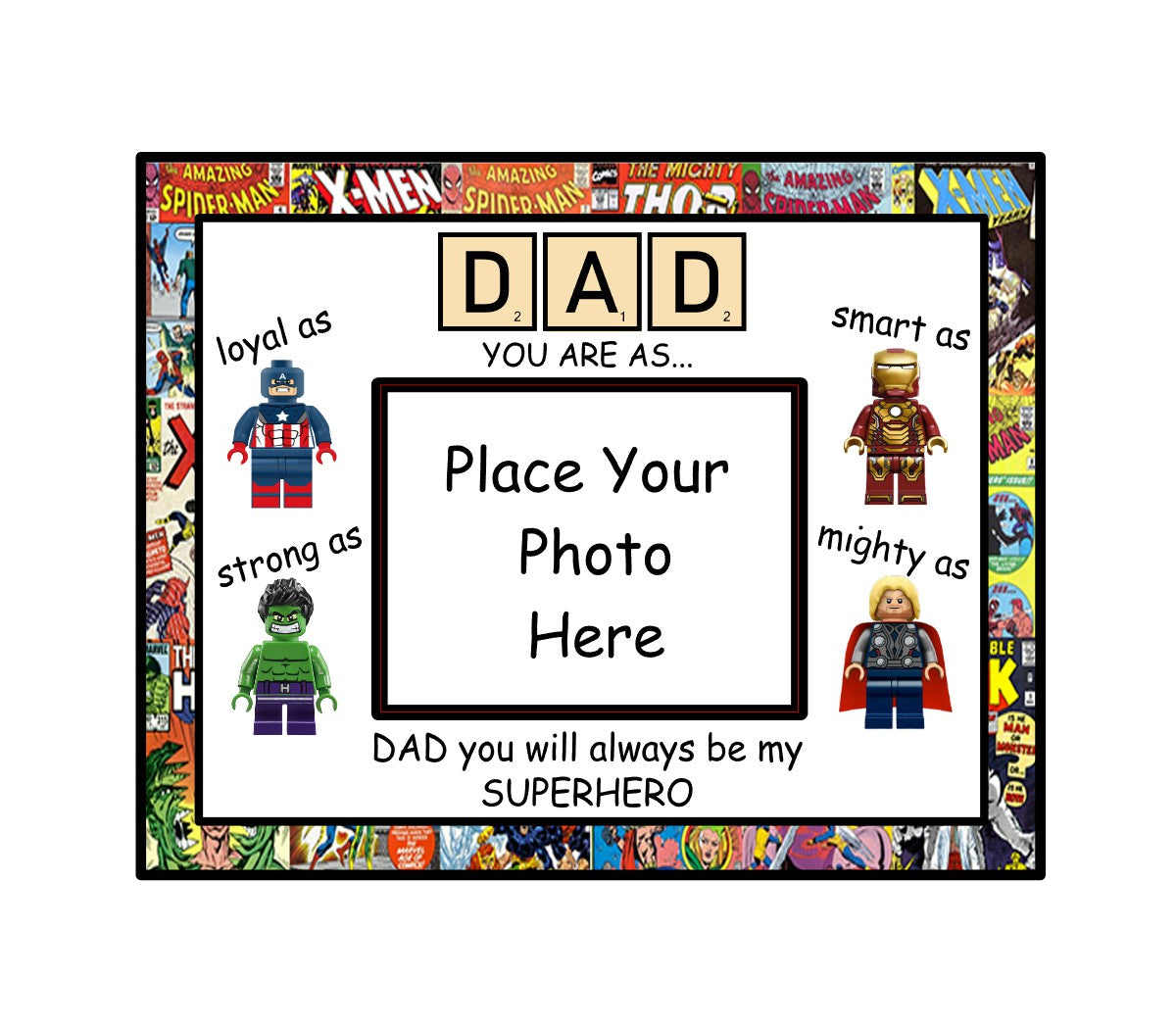 Dad Superhero Digital Design