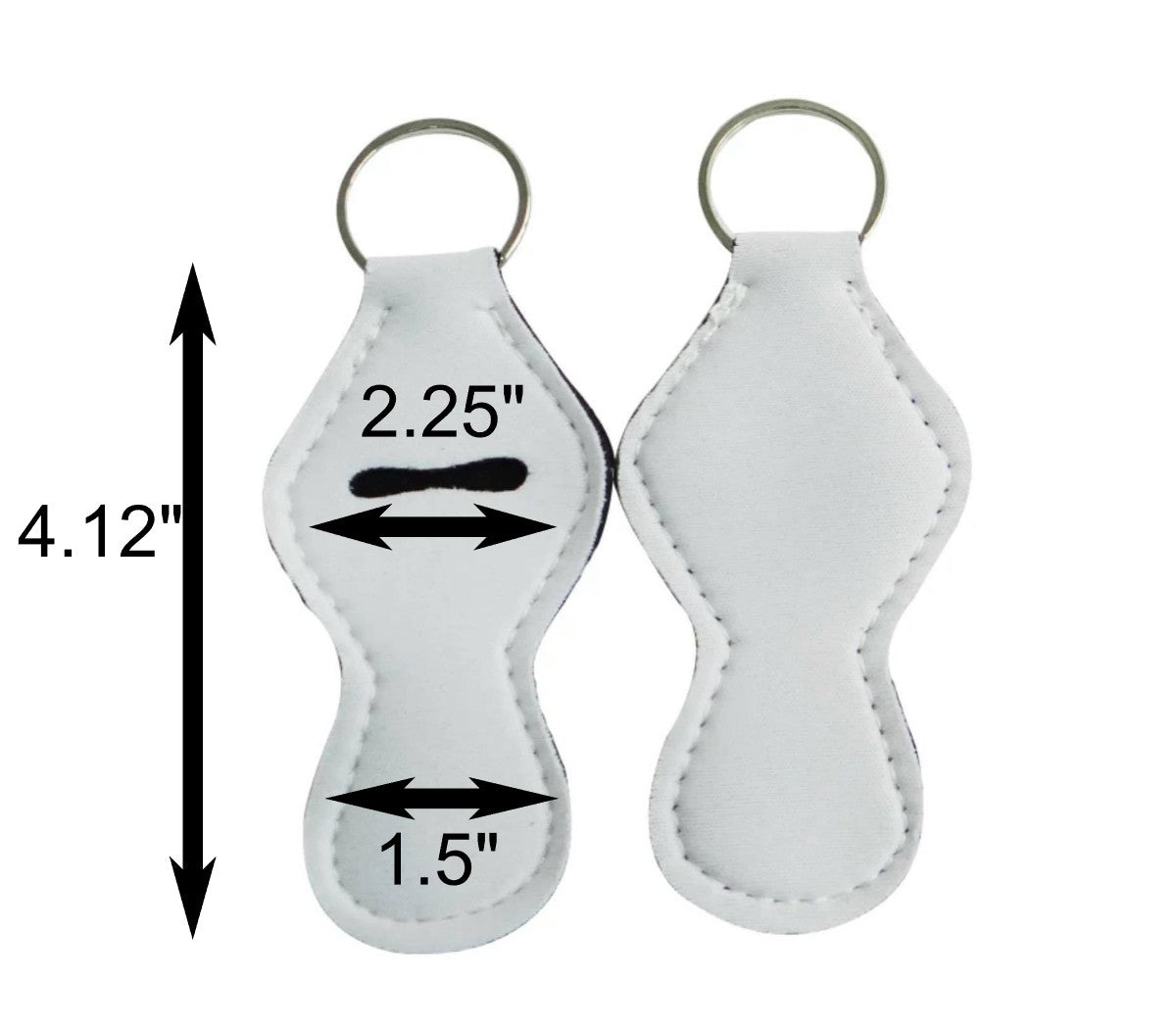 Hour Glass Chapstick Holder Keychains