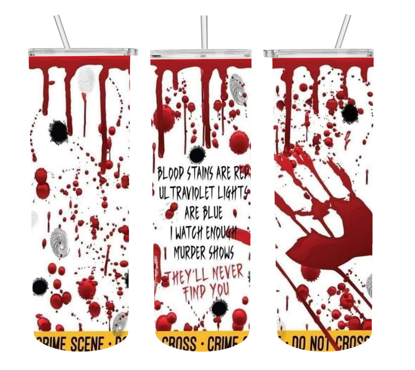 Murder Poem Tumbler Print Transfer