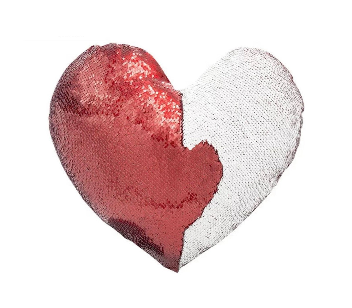 Heart Sequin Pillow Cover