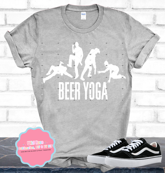 Beer Yoga-White