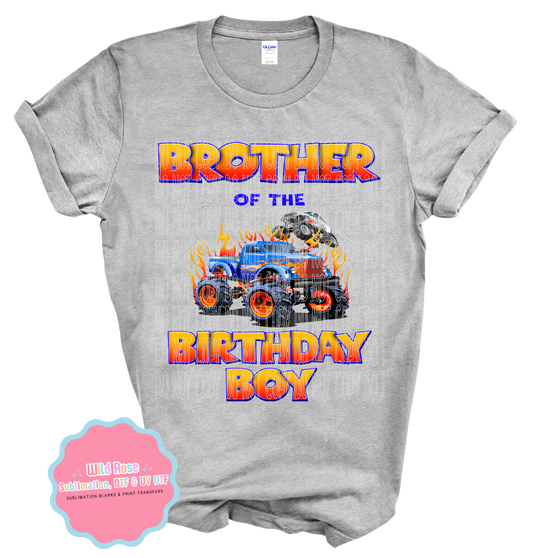 Birthday Boy-Monster Truck-Brother