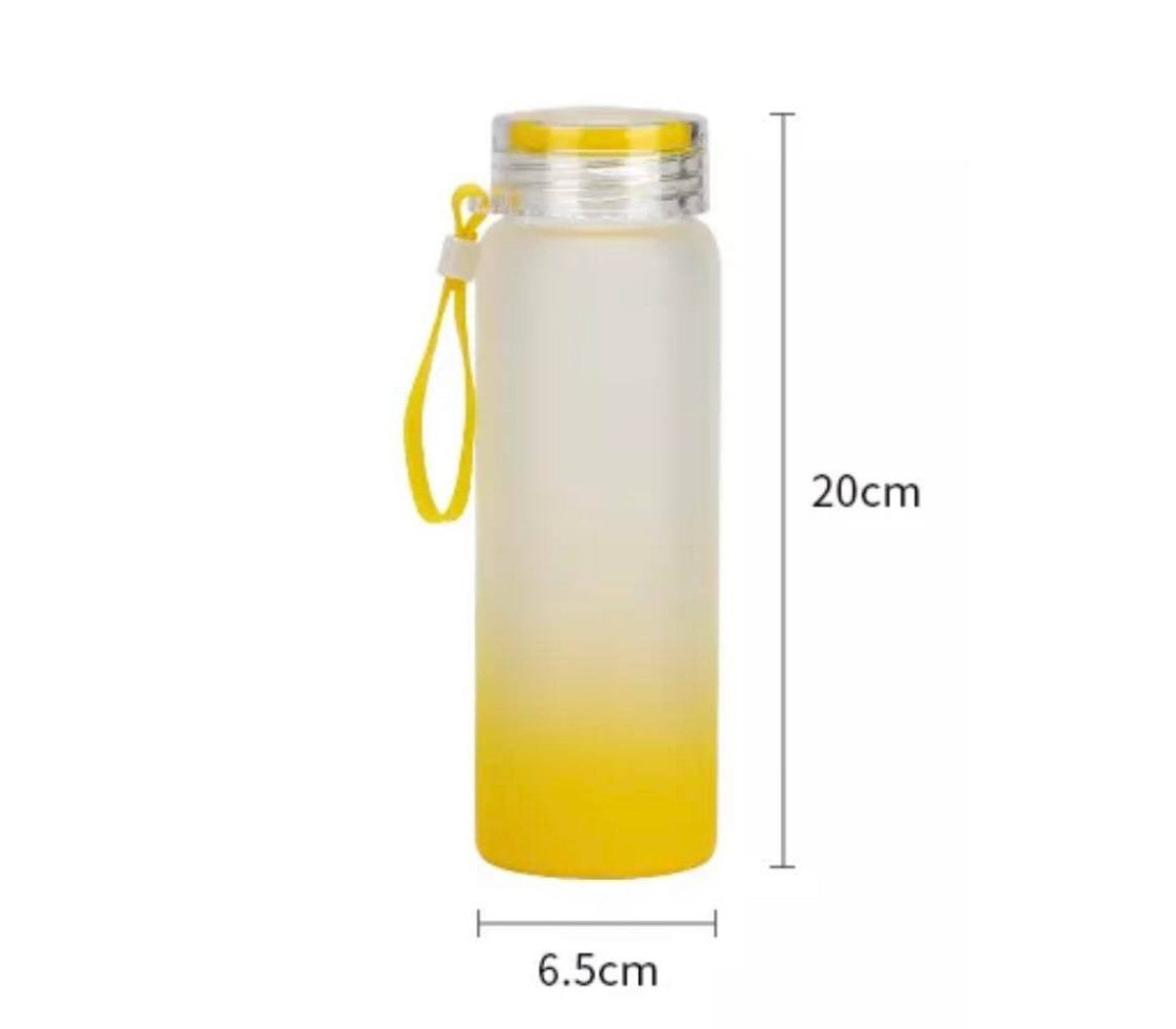 17oz Frosted Glass Water Bottles
