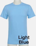 Adult Sublimation Polyester Round Neck T-Shirts