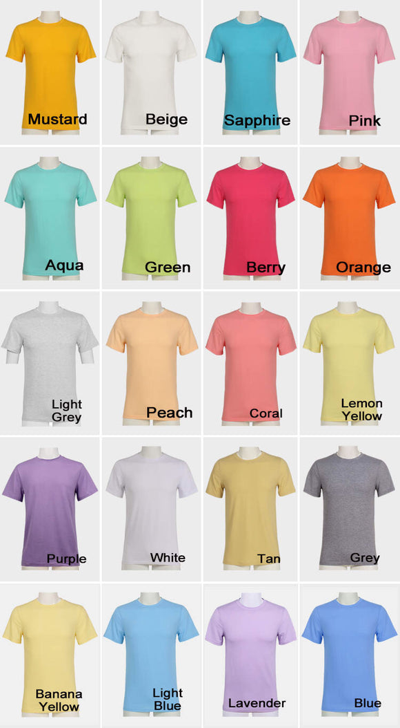 Adult Sublimation Polyester Round Neck T-Shirts