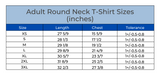 Adult Sublimation Polyester Round Neck T-Shirts