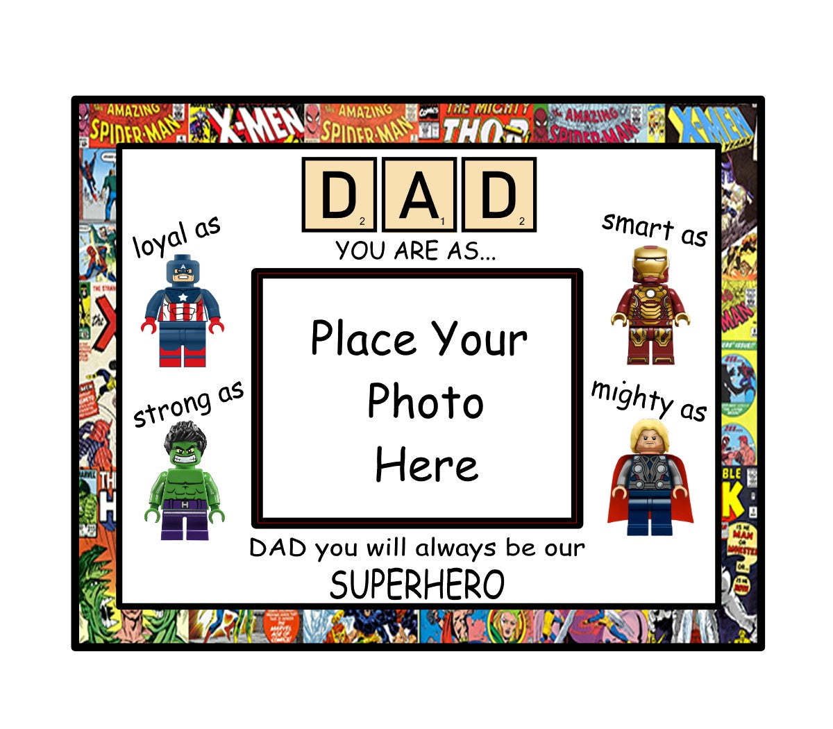 Dad Superhero Digital Design