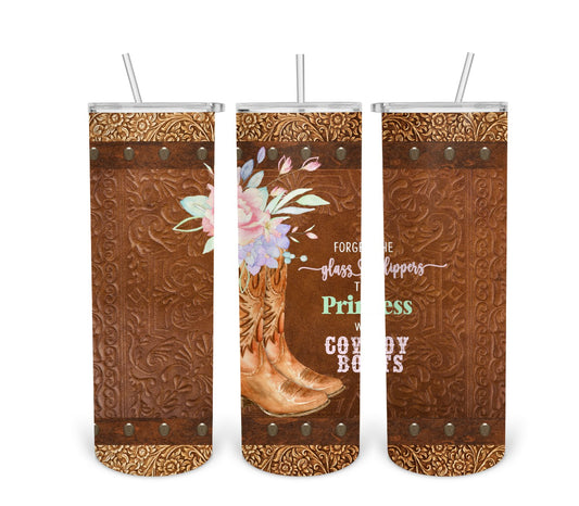 Forget The Glass Slipper Tumbler Print Transfer