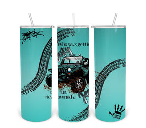Getting Dirty-Jeep-Tumbler Digital Design