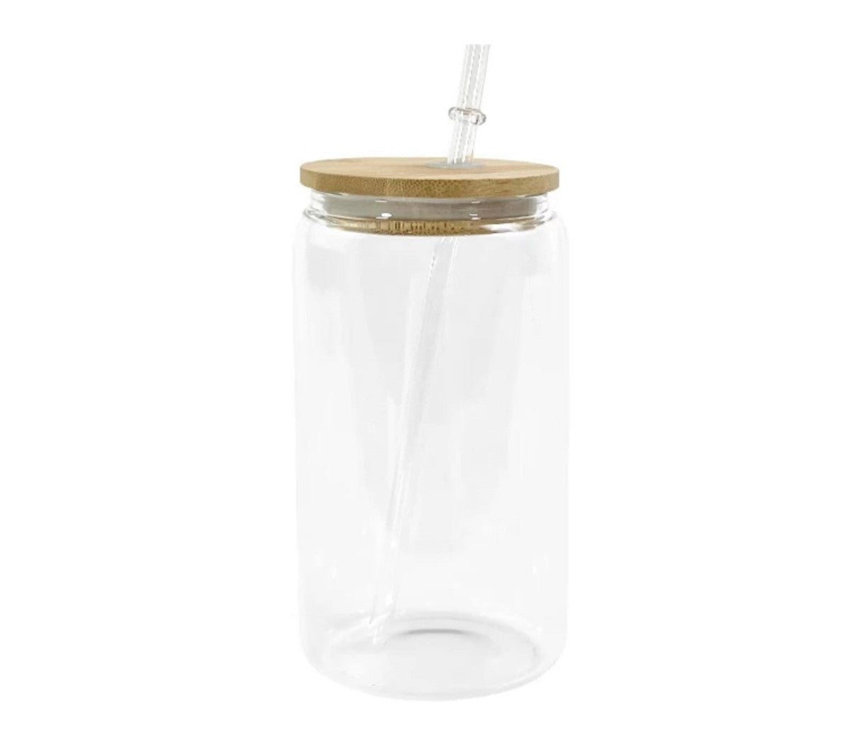 16oz Glass Cans With Bamboo Lids
