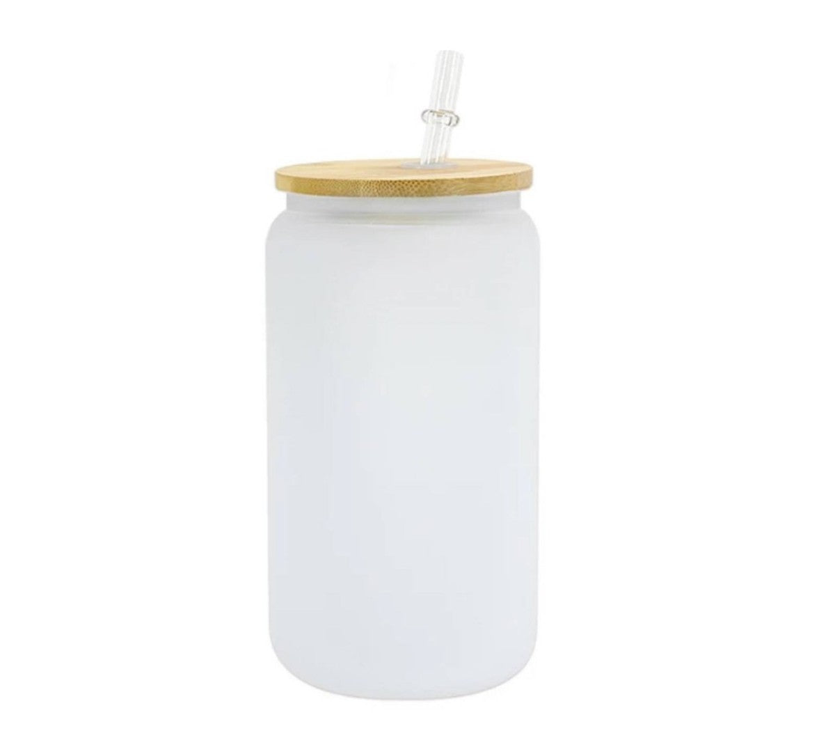 16oz Glass Cans With Bamboo Lids