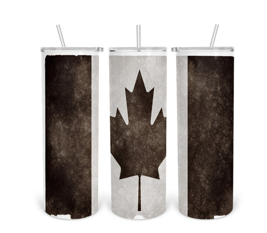Grunge Canada Flag 1 Tumbler Print Transfer