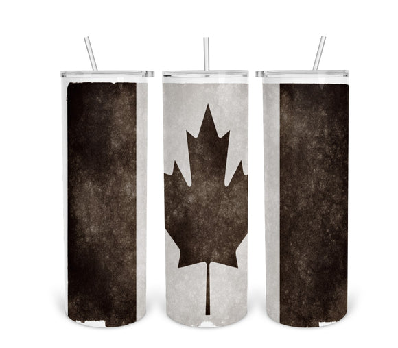 Grunge Canada Flag 1 Tumbler Print Transfer