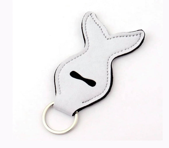 Mermaid Tail Chapstick Holder Keychains