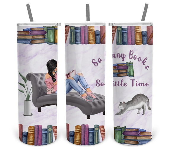 So Many Books So Little Time-Tumbler Digital Design