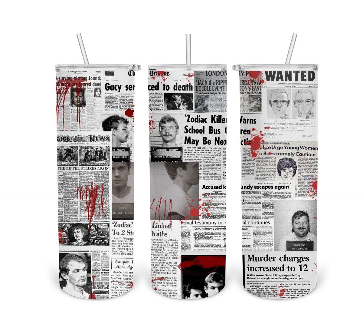 Serial Killer Tumbler Print Transfer