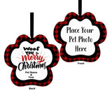 WOOF You A Merry Christmas- Paw Ornament Digital Design Bundle
